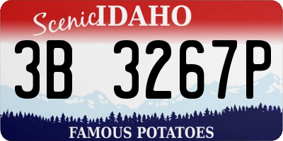 ID license plate 3B3267P