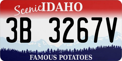 ID license plate 3B3267V