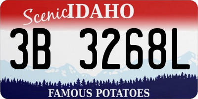 ID license plate 3B3268L