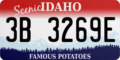 ID license plate 3B3269E