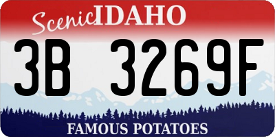 ID license plate 3B3269F