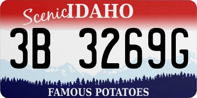 ID license plate 3B3269G