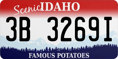 ID license plate 3B3269I