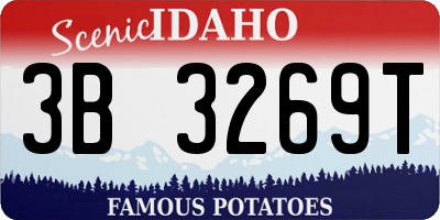 ID license plate 3B3269T