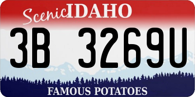 ID license plate 3B3269U