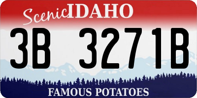 ID license plate 3B3271B