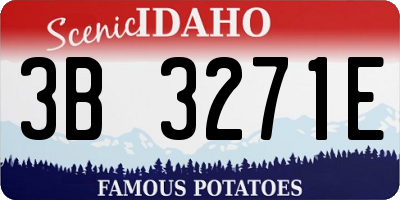 ID license plate 3B3271E
