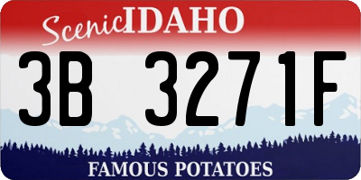 ID license plate 3B3271F