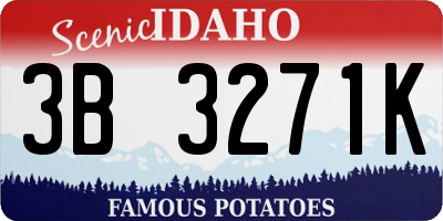 ID license plate 3B3271K