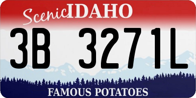 ID license plate 3B3271L