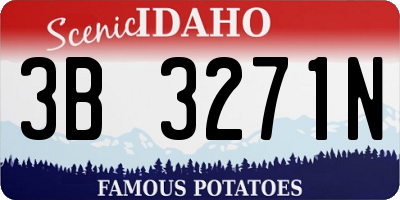 ID license plate 3B3271N