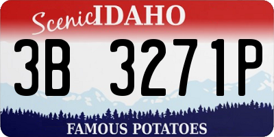ID license plate 3B3271P