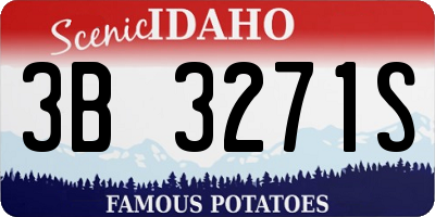 ID license plate 3B3271S