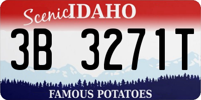 ID license plate 3B3271T