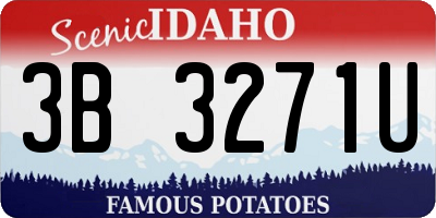 ID license plate 3B3271U