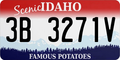 ID license plate 3B3271V