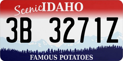 ID license plate 3B3271Z