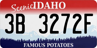ID license plate 3B3272F