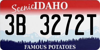 ID license plate 3B3272T