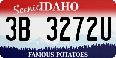 ID license plate 3B3272U