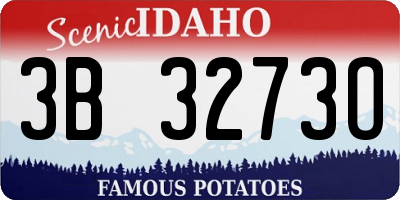 ID license plate 3B3273O