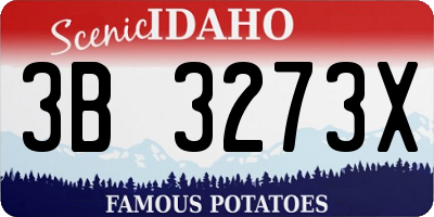 ID license plate 3B3273X