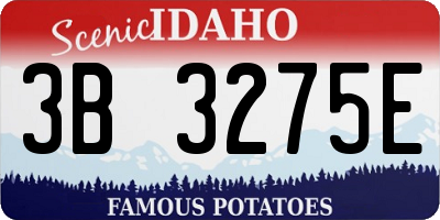 ID license plate 3B3275E