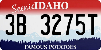 ID license plate 3B3275T
