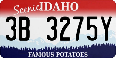 ID license plate 3B3275Y