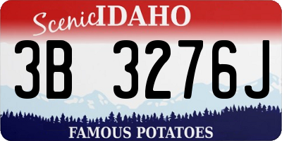 ID license plate 3B3276J