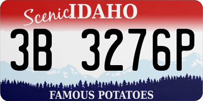 ID license plate 3B3276P