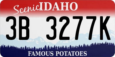 ID license plate 3B3277K