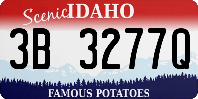 ID license plate 3B3277Q