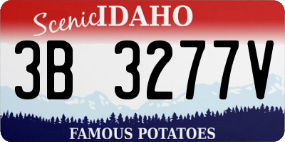ID license plate 3B3277V