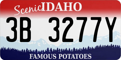 ID license plate 3B3277Y