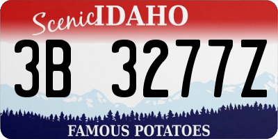 ID license plate 3B3277Z