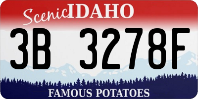 ID license plate 3B3278F