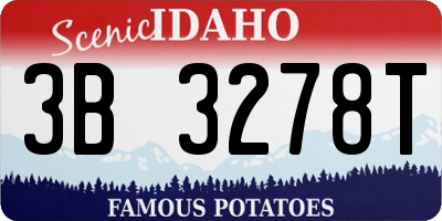ID license plate 3B3278T