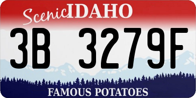 ID license plate 3B3279F