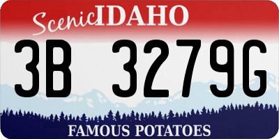 ID license plate 3B3279G