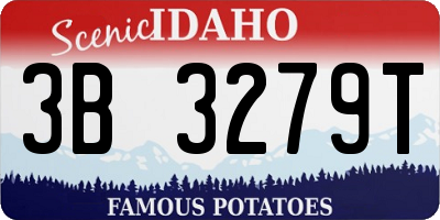 ID license plate 3B3279T
