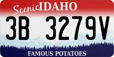 ID license plate 3B3279V