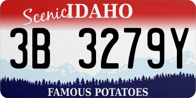 ID license plate 3B3279Y