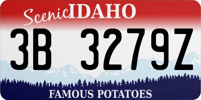 ID license plate 3B3279Z