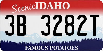 ID license plate 3B3282T