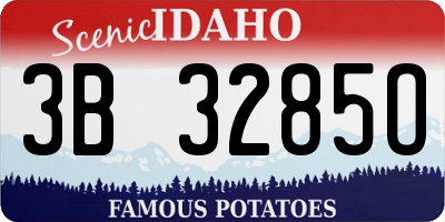 ID license plate 3B3285O