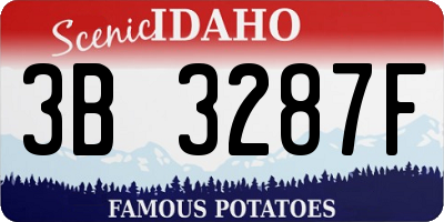 ID license plate 3B3287F