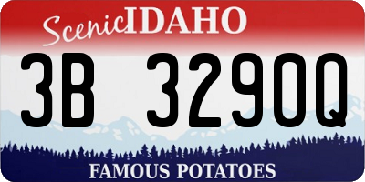 ID license plate 3B3290Q