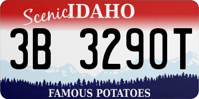 ID license plate 3B3290T