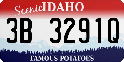 ID license plate 3B3291Q